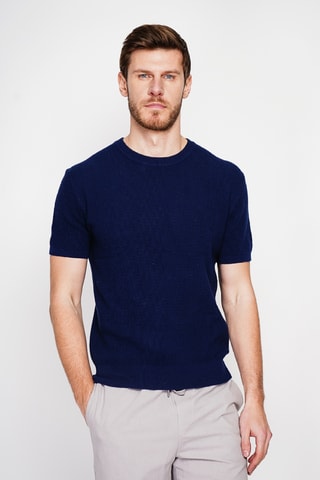 T-shirt in cotone bio - Navy