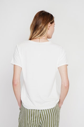 T-shirt in lino - Bianco