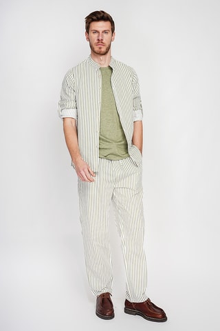 Camicia in lino - Kaki