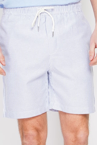 Bermuda in lino - Navy