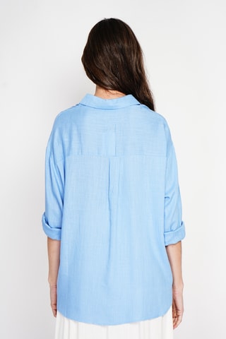 Camicia in lino - Blu