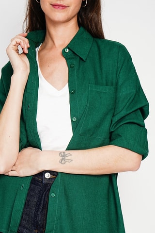 Camicia in lino - Blu