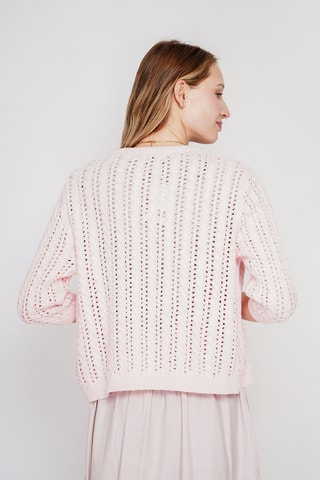 Cardigan in cotone bio - Rosa
