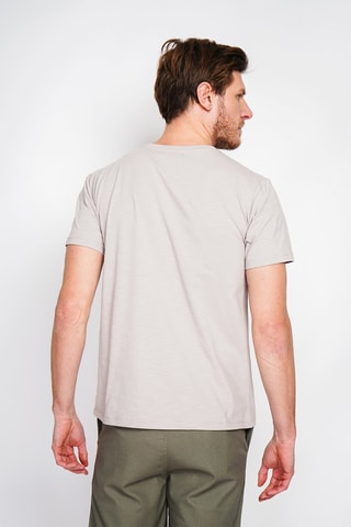 T-shirt in lino - Beige