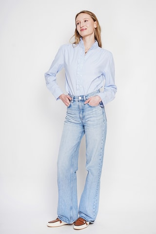 Camicia in lino - Blu