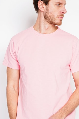 T-shirt in lino - Rosa