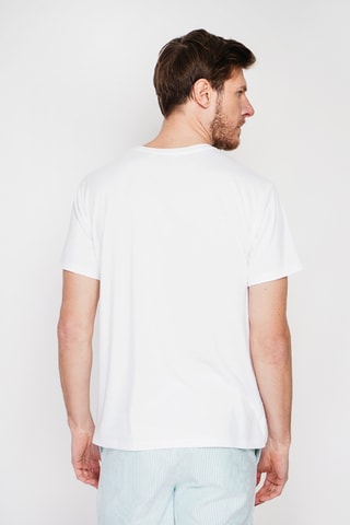 T-shirt in lino - Bianco