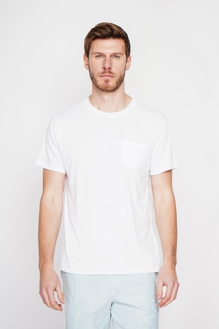 T-shirt in lino - Bianco