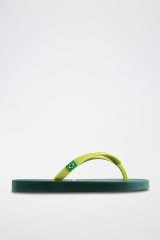 Tongs - Vert et jaune