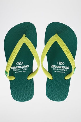 Tongs - Vert et jaune