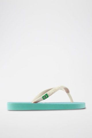 Tongs - Vert d'eau et blanc