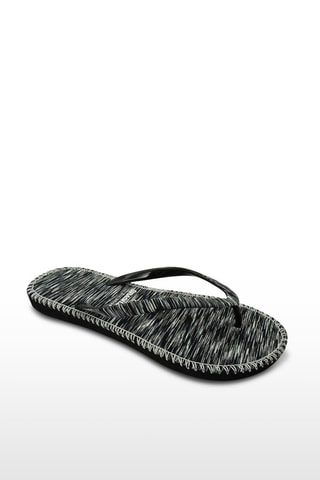 Tongs  -  Noir et écru