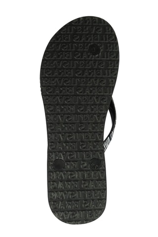 Tongs  -  Noir et écru