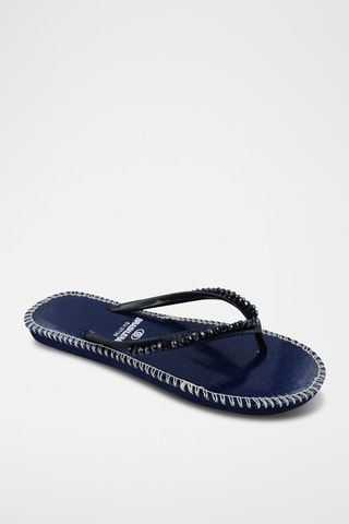 Tongs - Bleu et noir