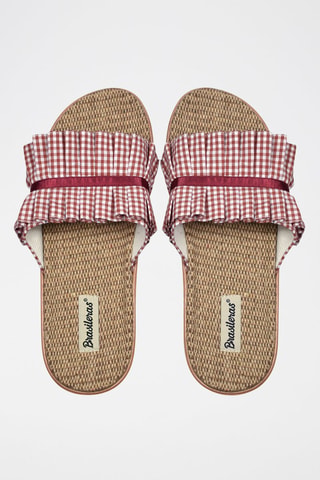 Mules - Rouge et blanc