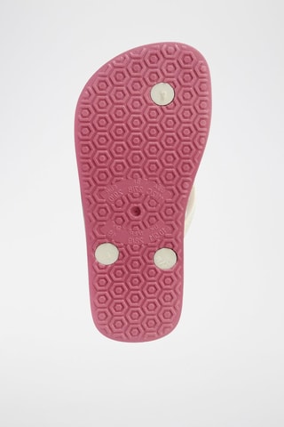 Tongs - Rose et blanc