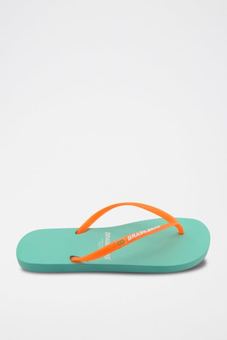 Tongs - Vert et orange