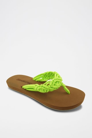Tongs - Marron et vert