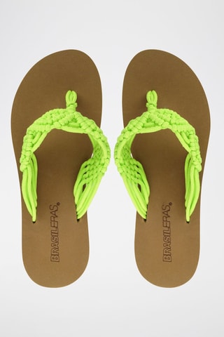 Tongs - Marron et vert