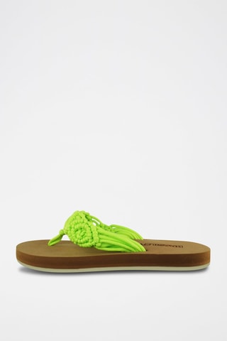Tongs - Marron et vert