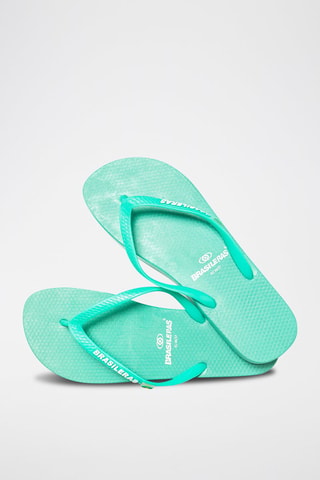 Tongs - 
Vert d'eau