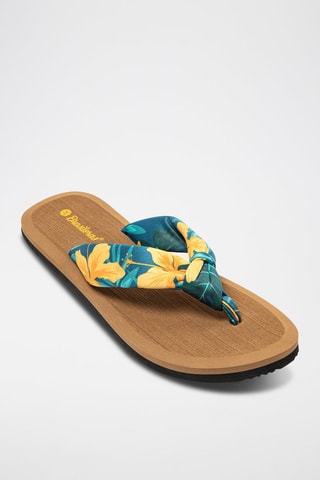 Tongs - 
Bleu et jaune