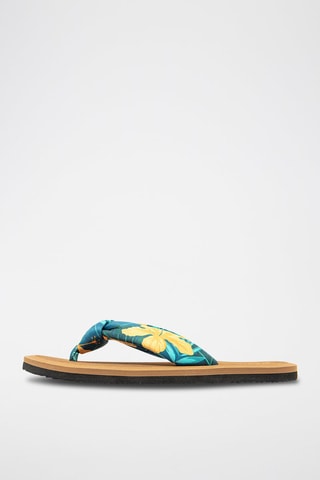 Tongs - 
Bleu et jaune