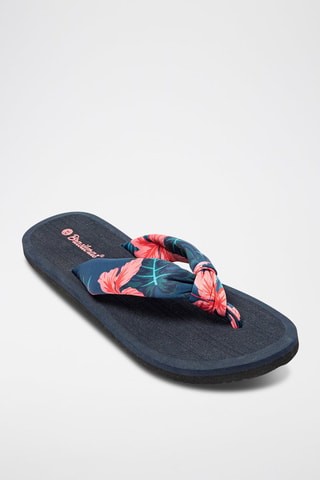 Tongs - 
Bleu et rose