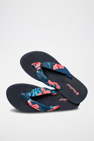 Tongs - 
Bleu et rose