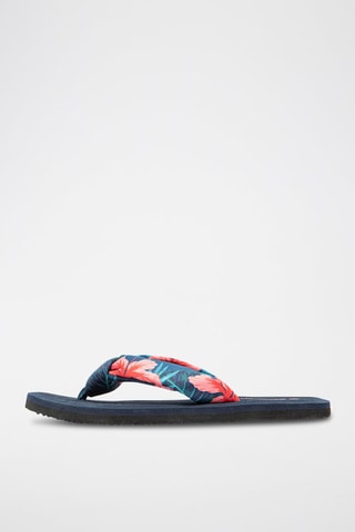 Tongs - 
Bleu et rose
