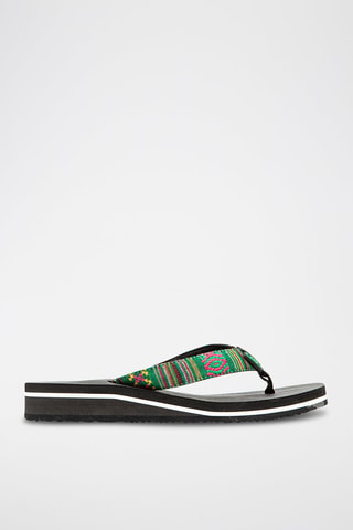 Tongs - Vert et noir