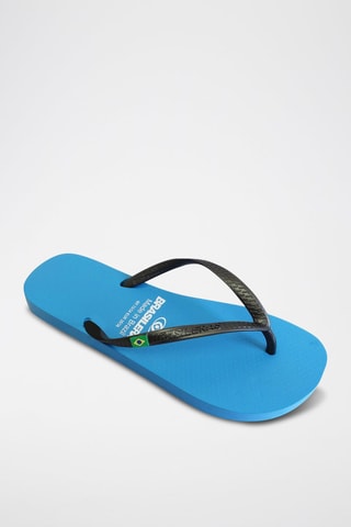 Tongs - 
Bleu et noir