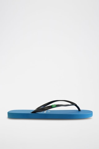 Tongs - 
Bleu et noir