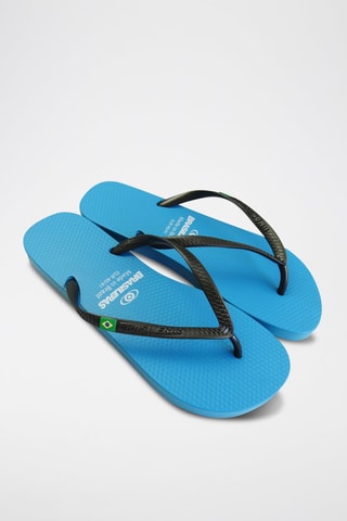 Tongs - 
Bleu et noir