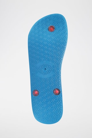 Tongs - 
Bleu et rose