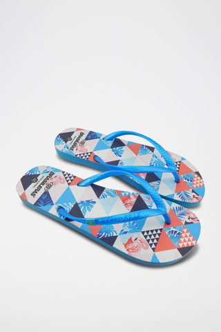 Tongs - Bleu et blanc