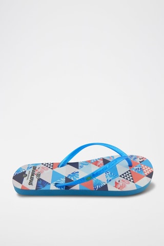 Tongs - Bleu et blanc