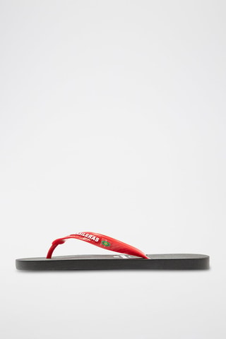 Tongs - 
Noir et rouge