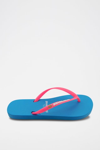 Tongs - Bleu et rose