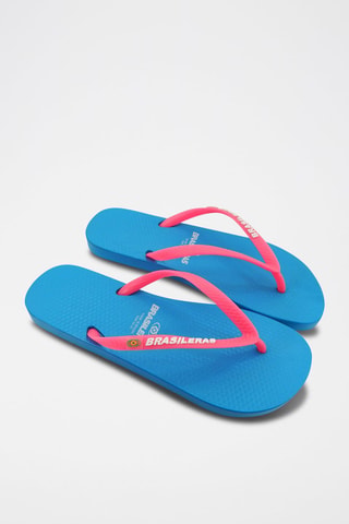 Tongs - Bleu et rose