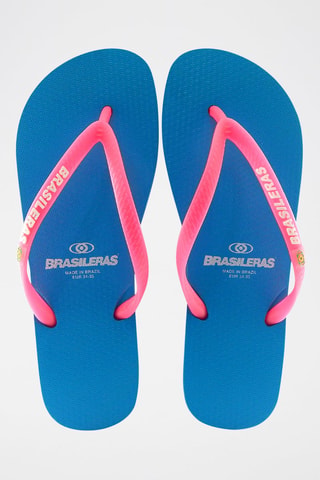 Tongs - Bleu et rose