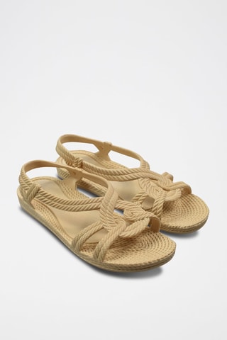 Sandales tressées - Beige