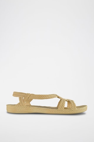 Sandales tressées - Beige