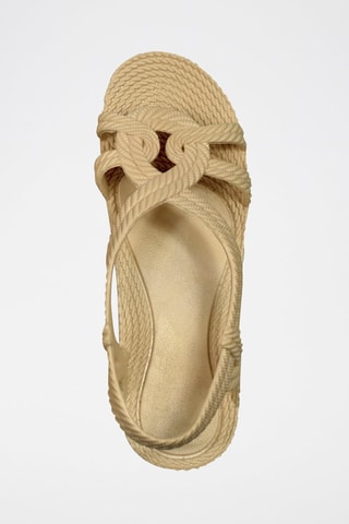 Sandales tressées - Beige