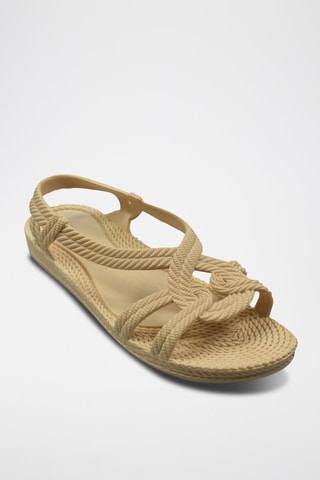 Sandales tressées - Beige