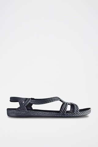 Sandales tressées - Bleu marine