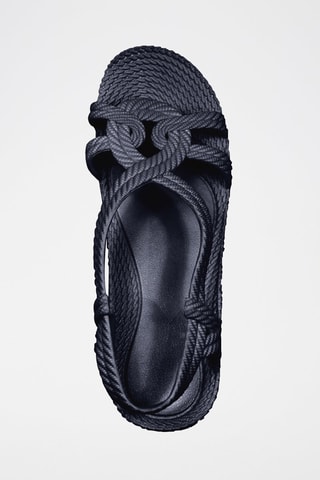 Sandales tressées - Bleu marine
