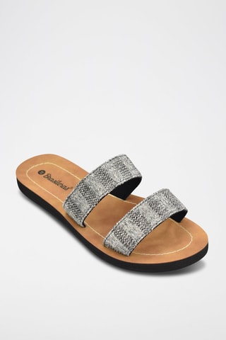 Mules - Gris et marron