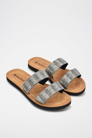 Mules - Gris et marron