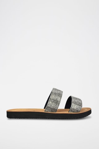 Mules - Gris et marron